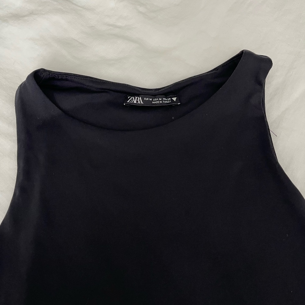 Zara Women's Black Bodysuit